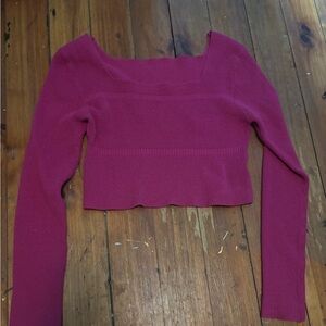 Pink SHEIN Long Sleeved Top